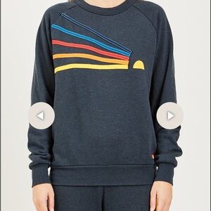 Aviator Nation grey/charcoal daydream sweatshirt size small